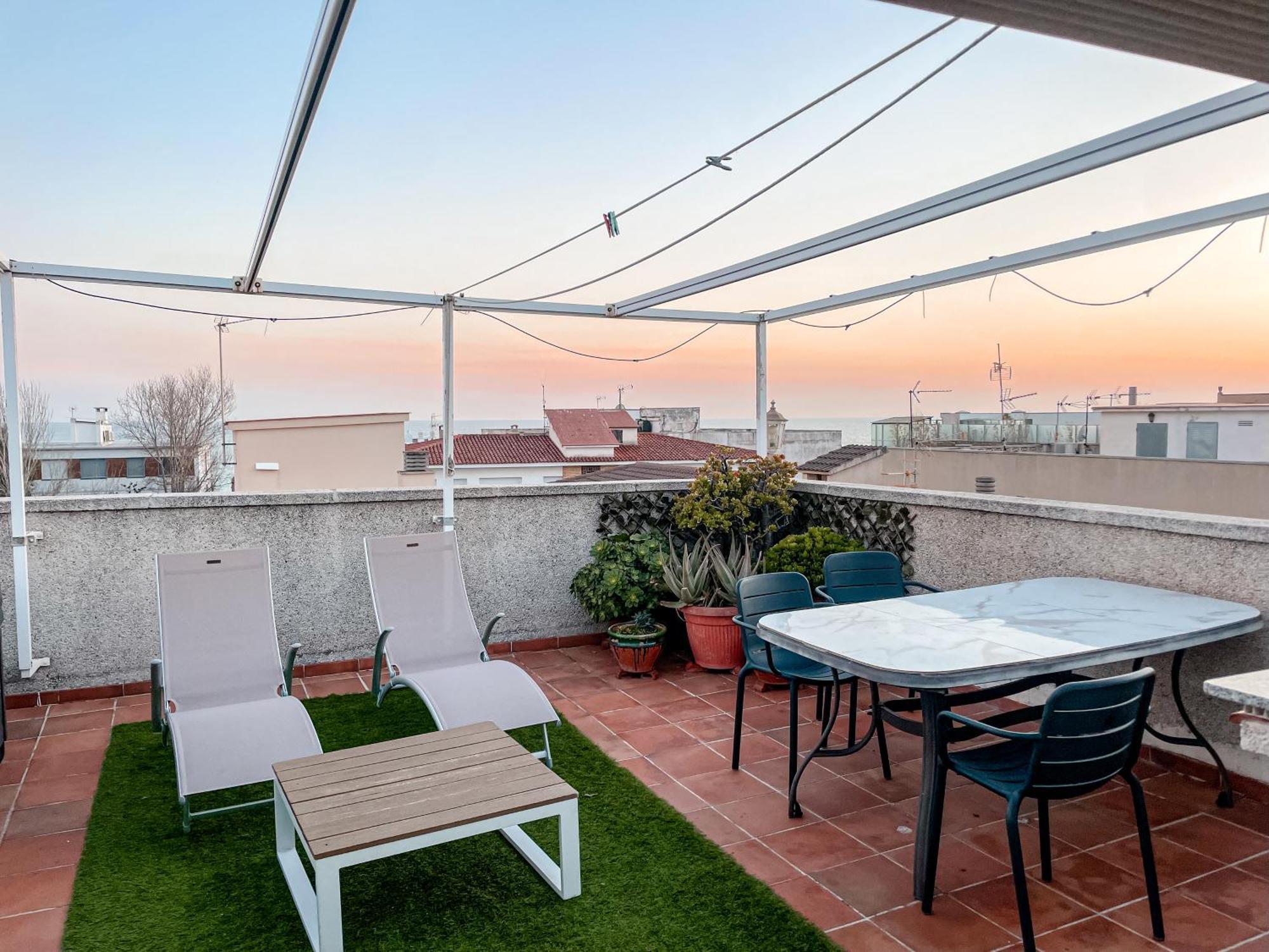 Apartamento Open Sky, Apartamento con solárium privado y barbacoa El Vendrell Exterior foto